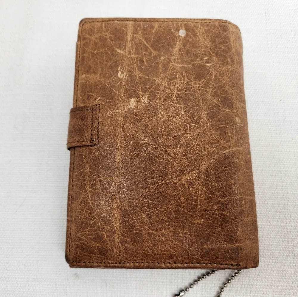 Vintage Petek Collection Brown Leather Bifold Wallet